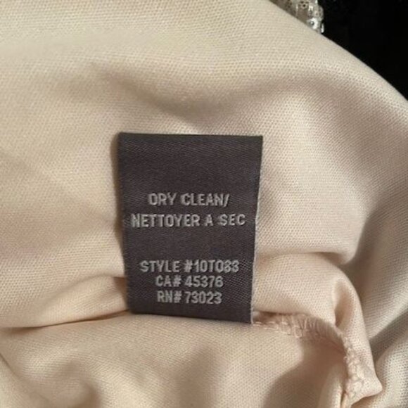 SUZY SHIER Silver Sequined Long Sleeve Top Size XL - Picture 5 of 6